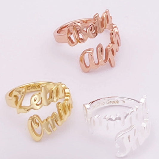 Custom chapter ring for sororities