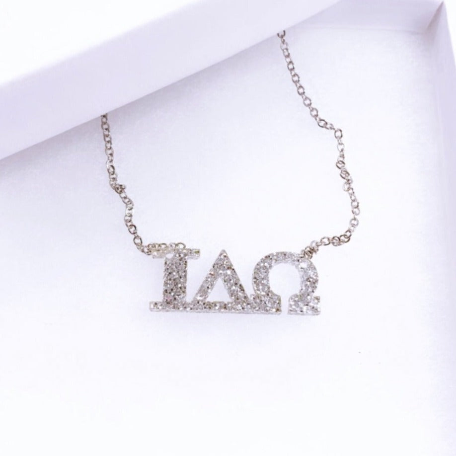 Personalize your jewelry to match your chapter. Order sorority chapter necklace online.