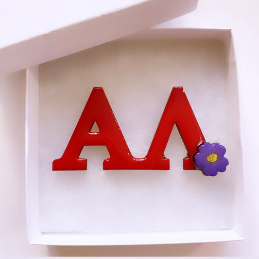 African Violet Flower Chapter Brooch