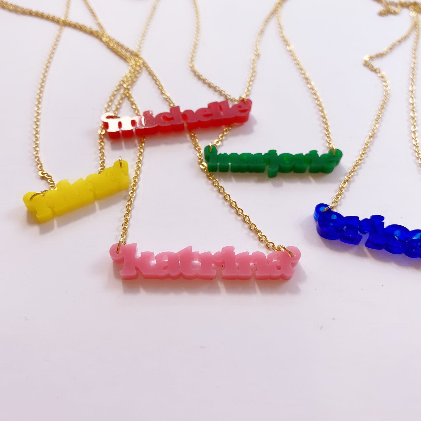 Dainty Name Bar Necklace